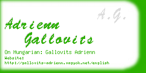 adrienn gallovits business card